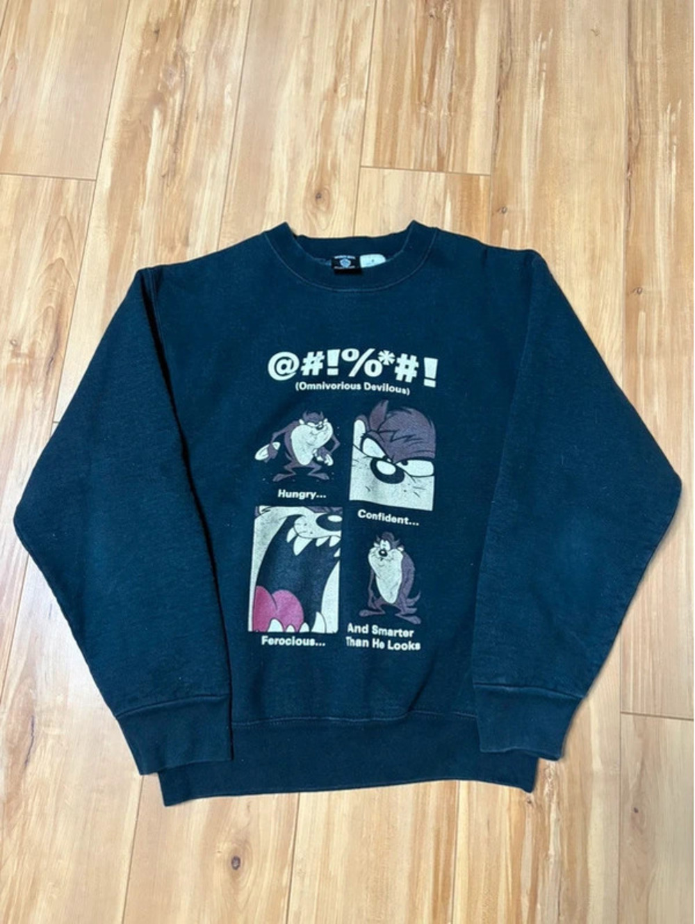 Vintage Warner Bros. Studio Store Taz "Omnivorous Devilous" Sweatshirt